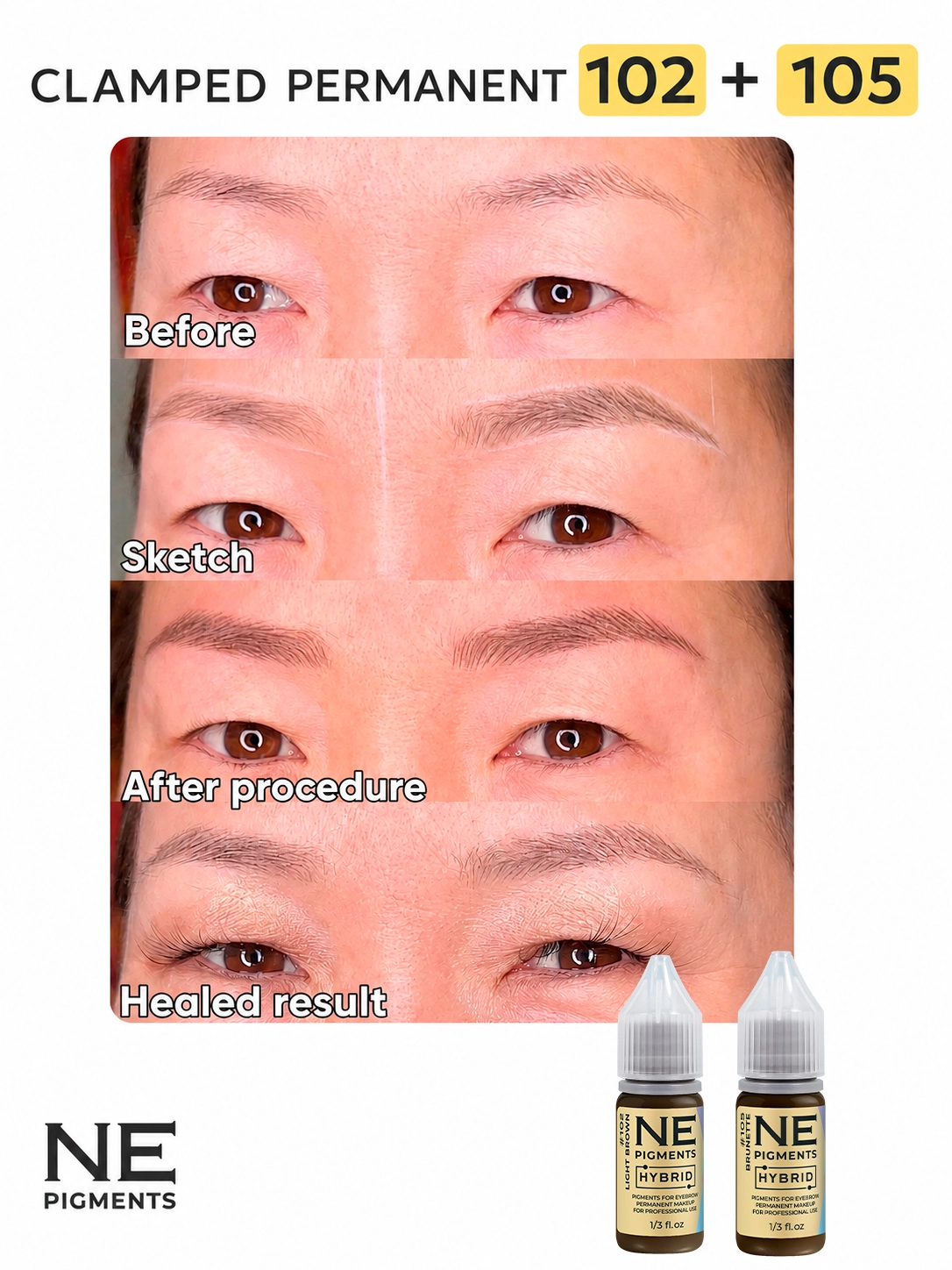 #105 Eyebrow pigment "Brunette"
