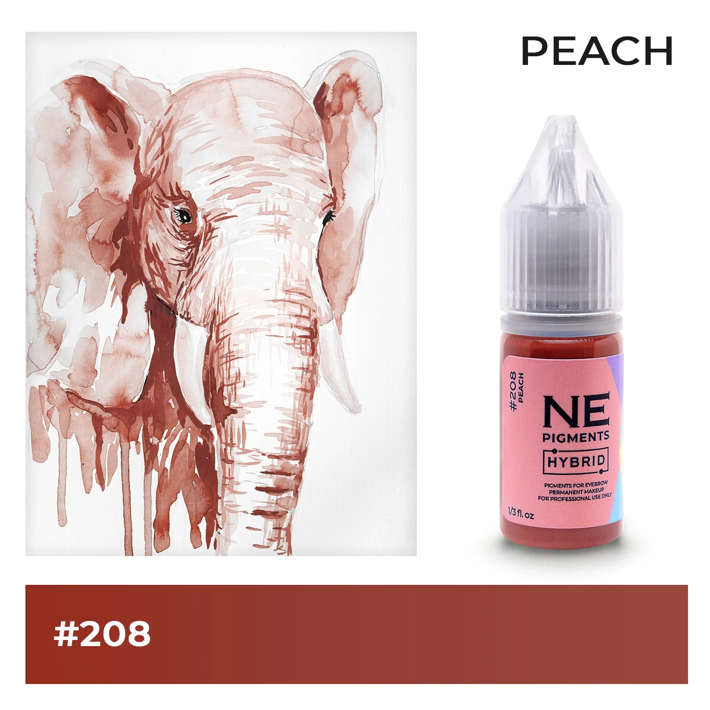 #208 Lip pigment "Peach"