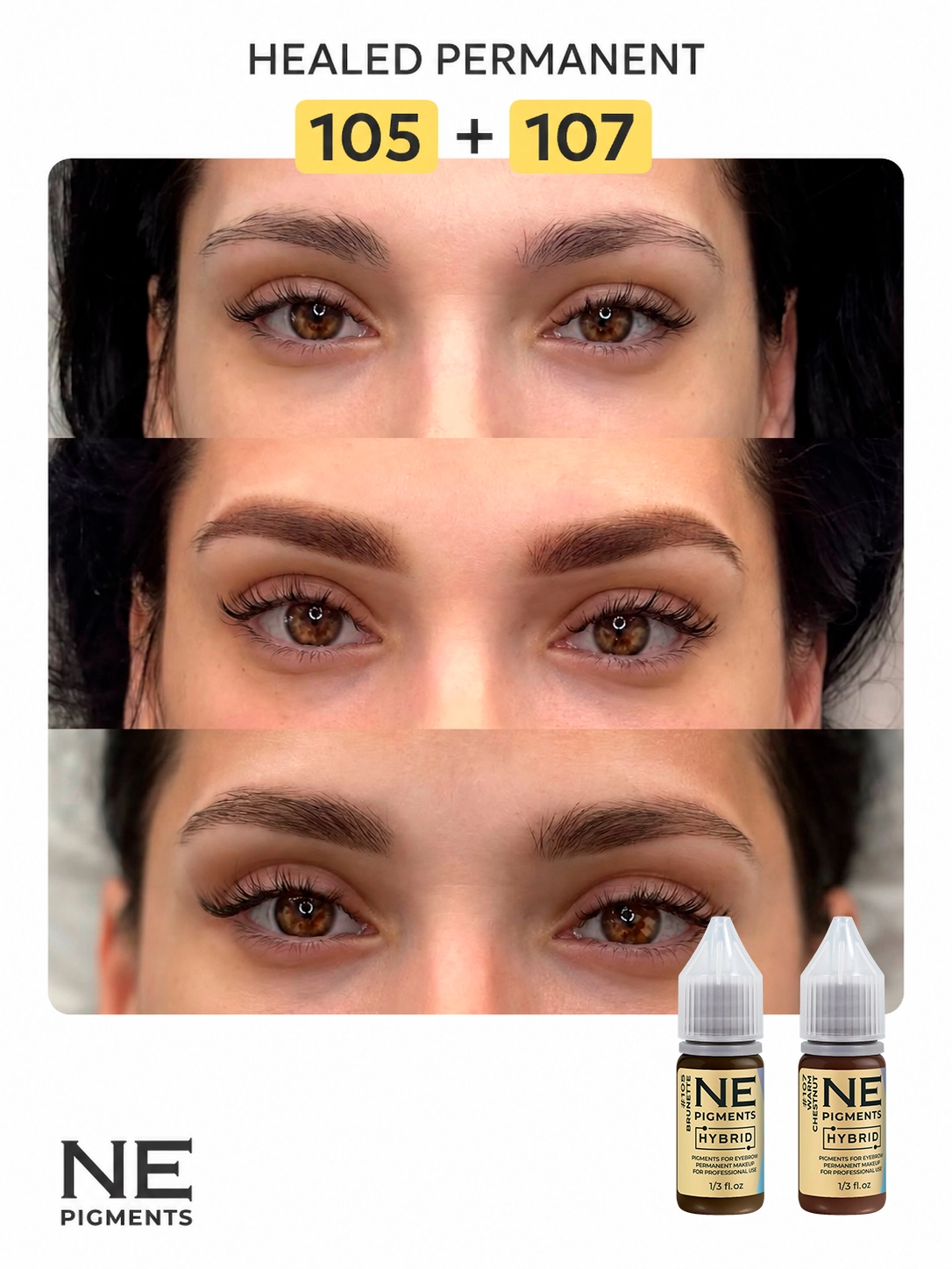 #107 Eyebrow pigment "Chestnut Warm"