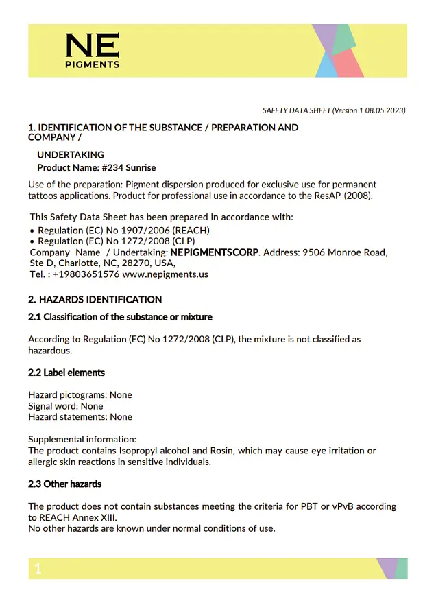 MSDS 234