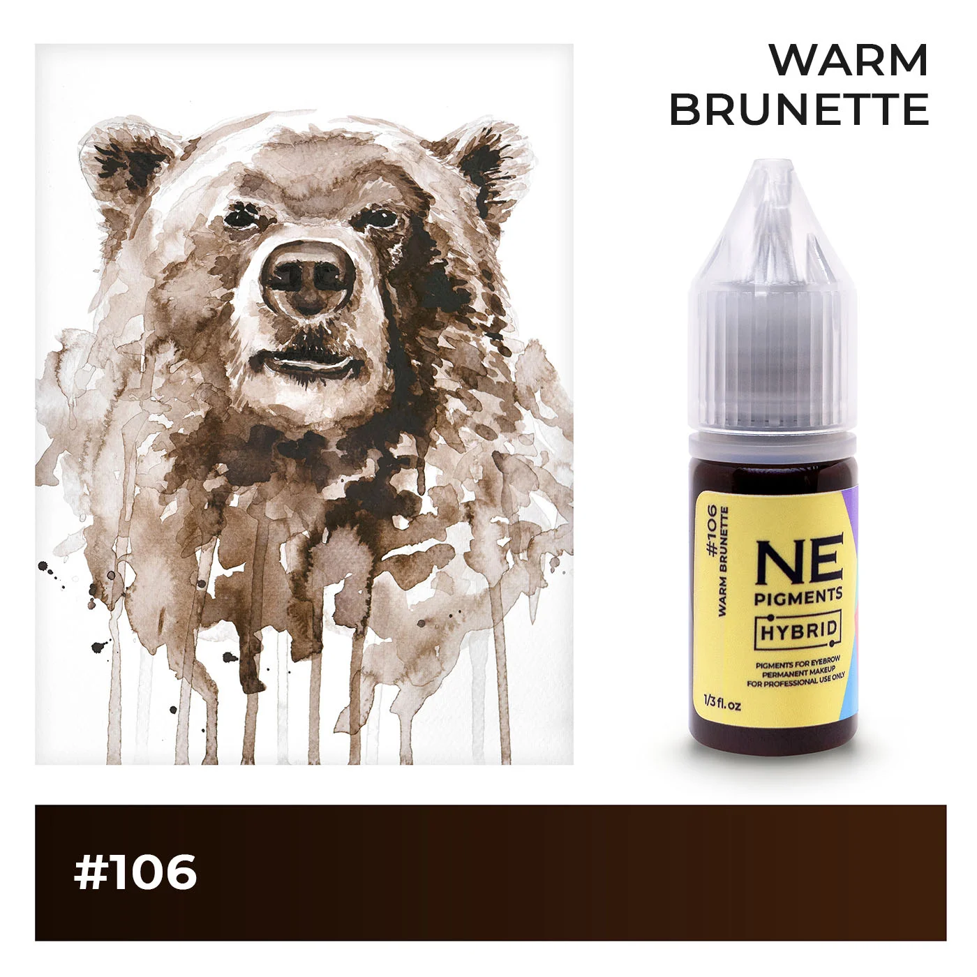 #106 Eyebrow pigment "Warm Brunette"