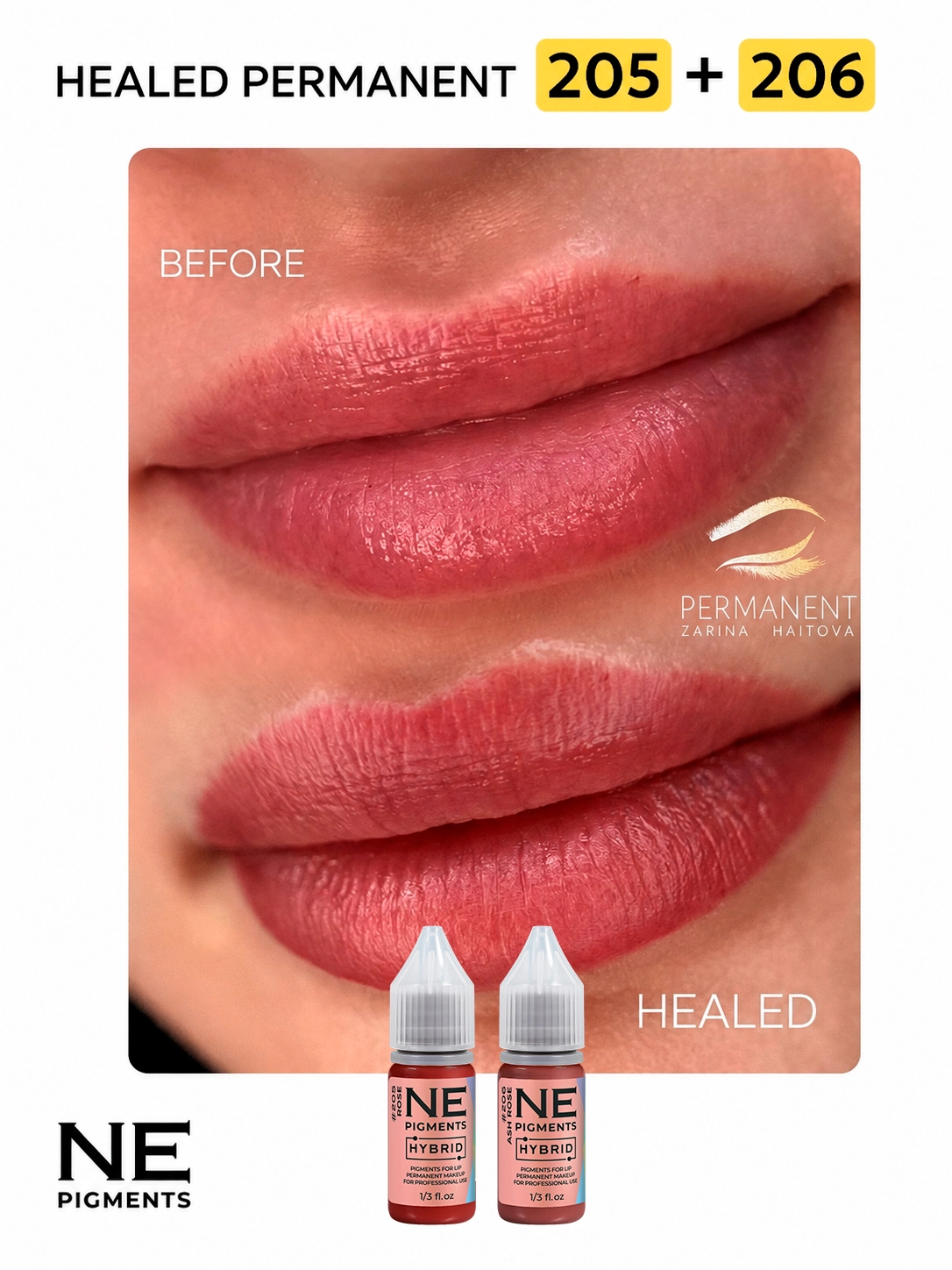 #205 Lip pigment "Rose"